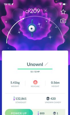 Shiny Unown I - Pokemon GO Trade