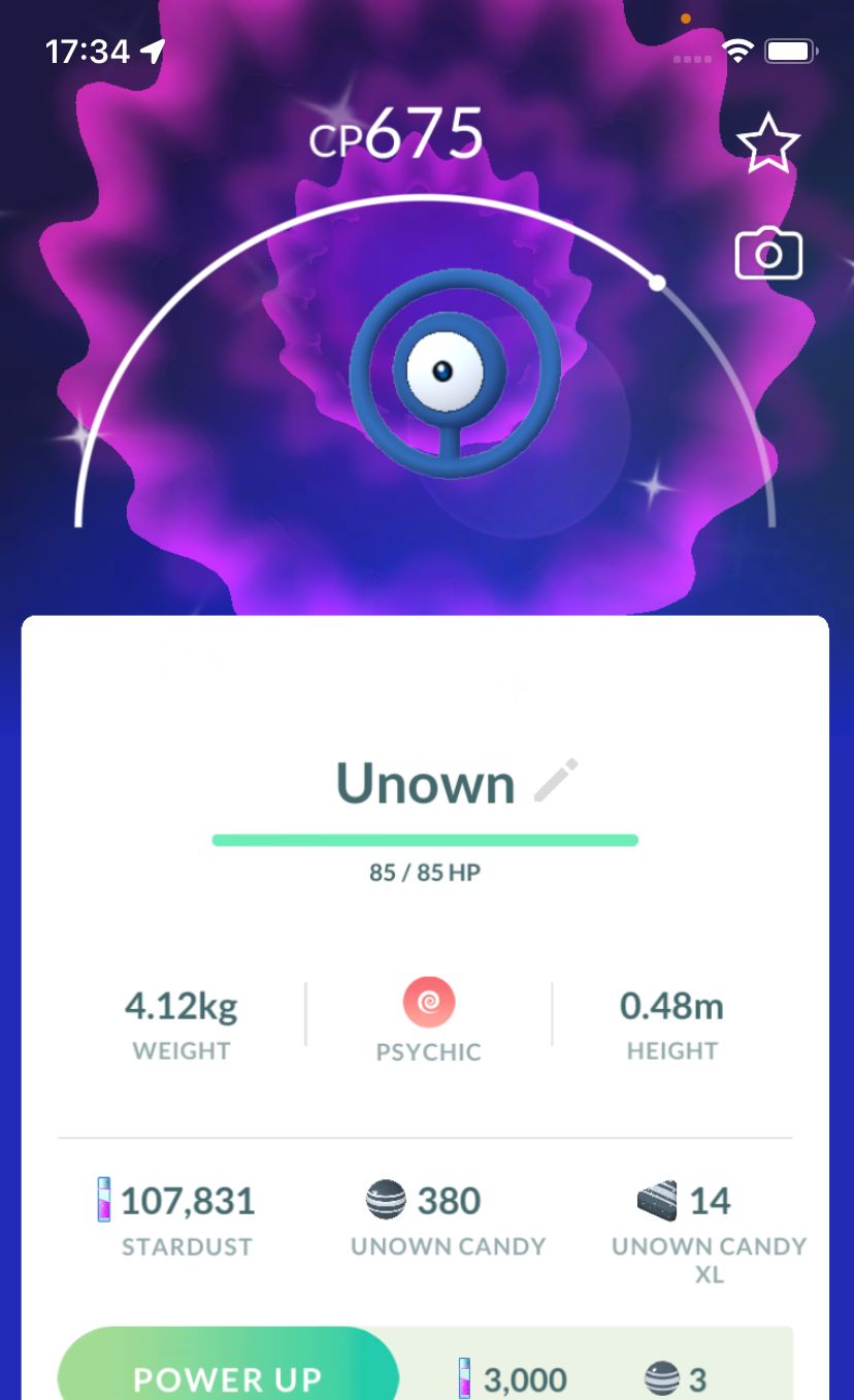 Shiny Unown O - Pokemon GO Trade