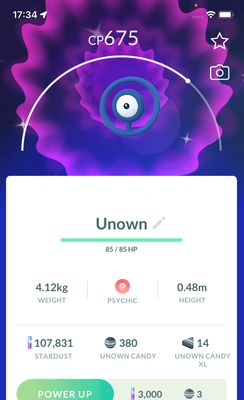 Shiny Unown O - Pokemon GO Trade