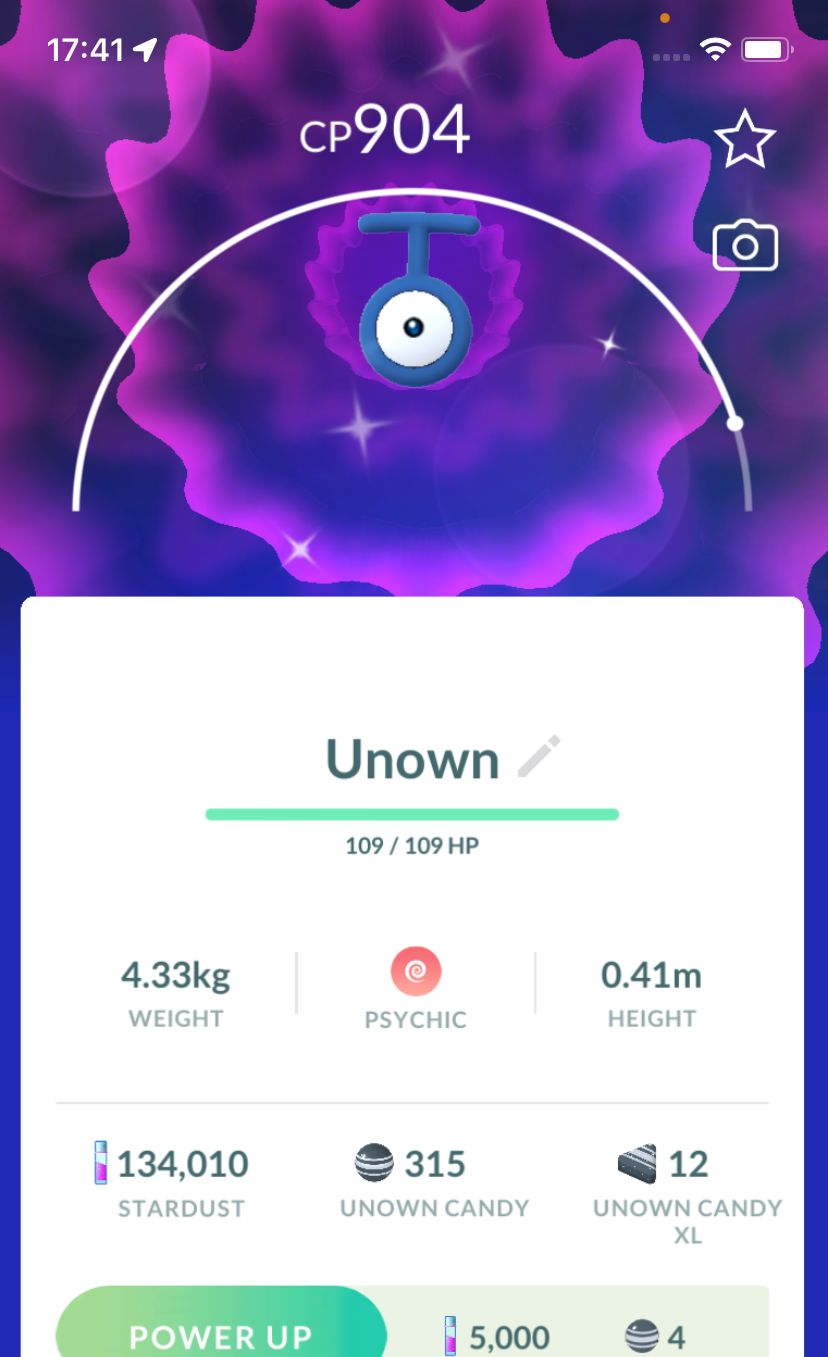 Shiny Unown T - Pokemon GO Trade