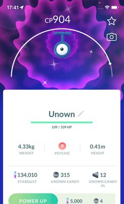 Shiny Unown T - Pokemon GO Trade