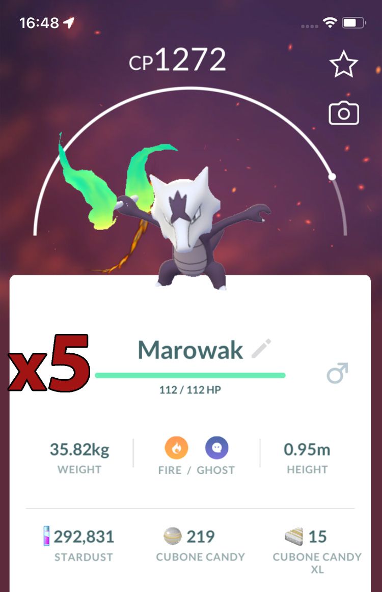 Alolan Marowak [x5] - Pokemon GO Trade Service
