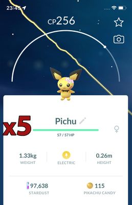 Pichu with Flowers [x5] - Pokemon GO Trade Service