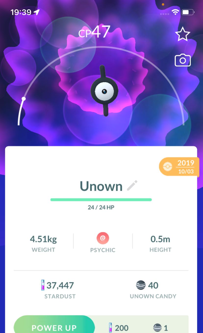 Unown I 2019 (Guaranteed Lucky) - Pokemon GO Trade Service