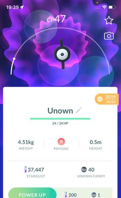 Unown I 2019 (Guaranteed Lucky) - Pokemon GO Trade Service