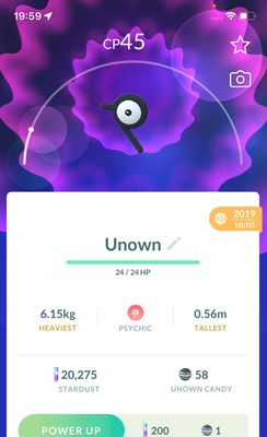 Unown P 2019 (Guaranteed Lucky) - Pokemon GO Trade Service
