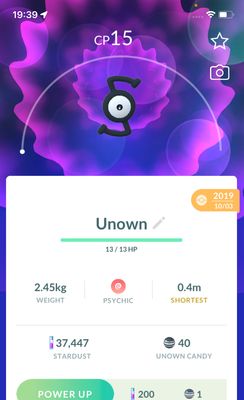 Unown S 2019 (Guaranteed Lucky) - Pokemon GO Trade Service