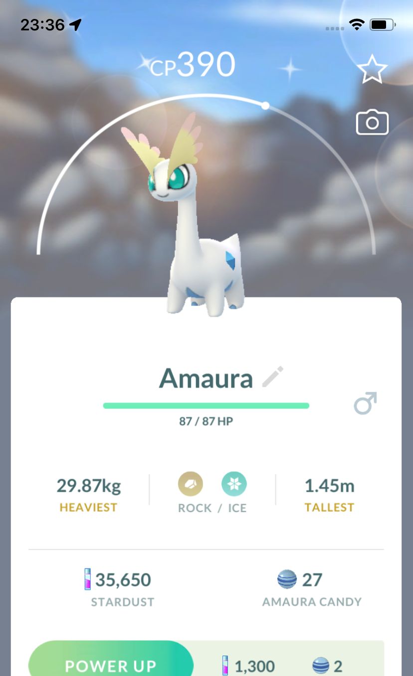 Shiny Amaura - Pokemon GO Trade Service