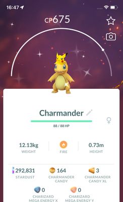 Shiny Charmander Visor GO Fest - Pokemon GO Trade Service