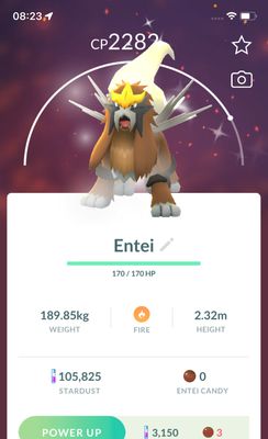 Shiny Entei (Purified)- Pokemon GO Trade Service