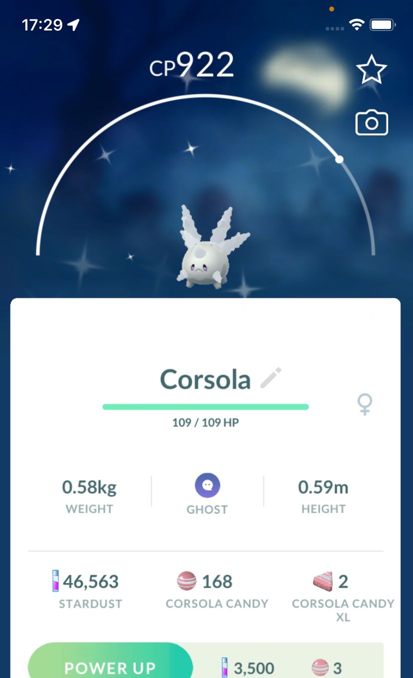 Shiny Galarian Corsola - Pokemon GO Trade Service