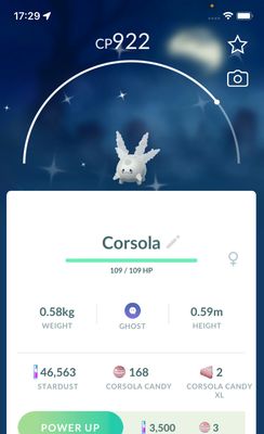 Shiny Galarian Corsola - Pokemon GO Trade Service