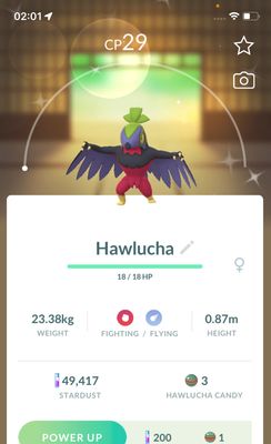 Shiny Hawlucha - Pokemon GO Trade Service
