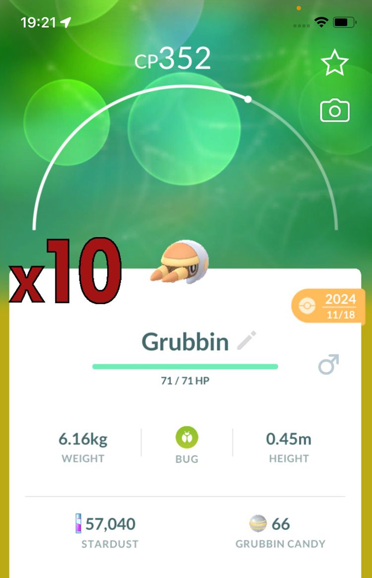 Grubbin [x10] - Pokemon GO Trade Service