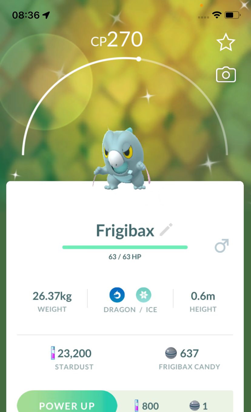 Shiny Frigibax - Pokemon GO Trade Service