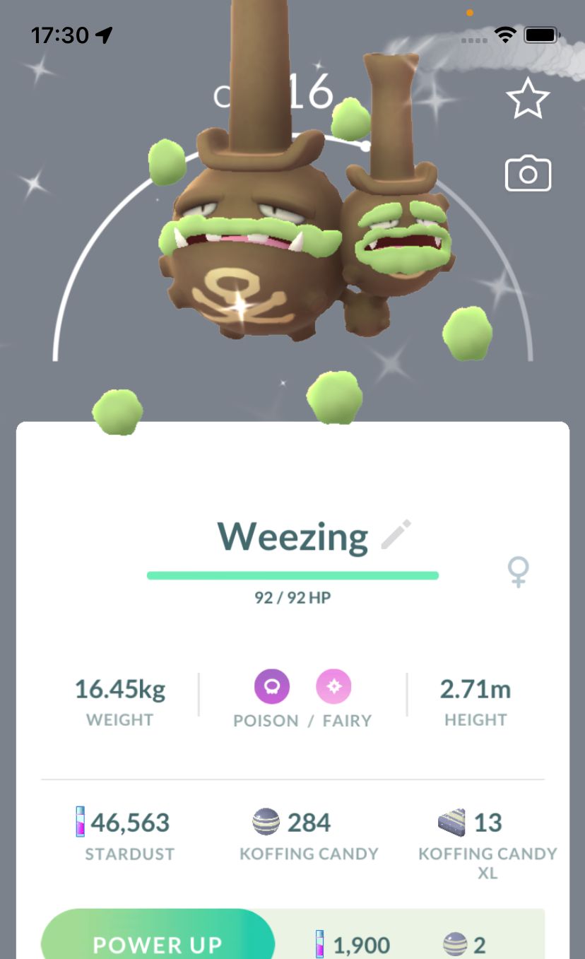 Shiny Galarian Weezing - Pokemon GO Trade Service