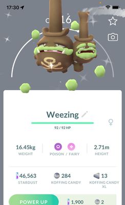 Shiny Galarian Weezing - Pokemon GO Trade Service