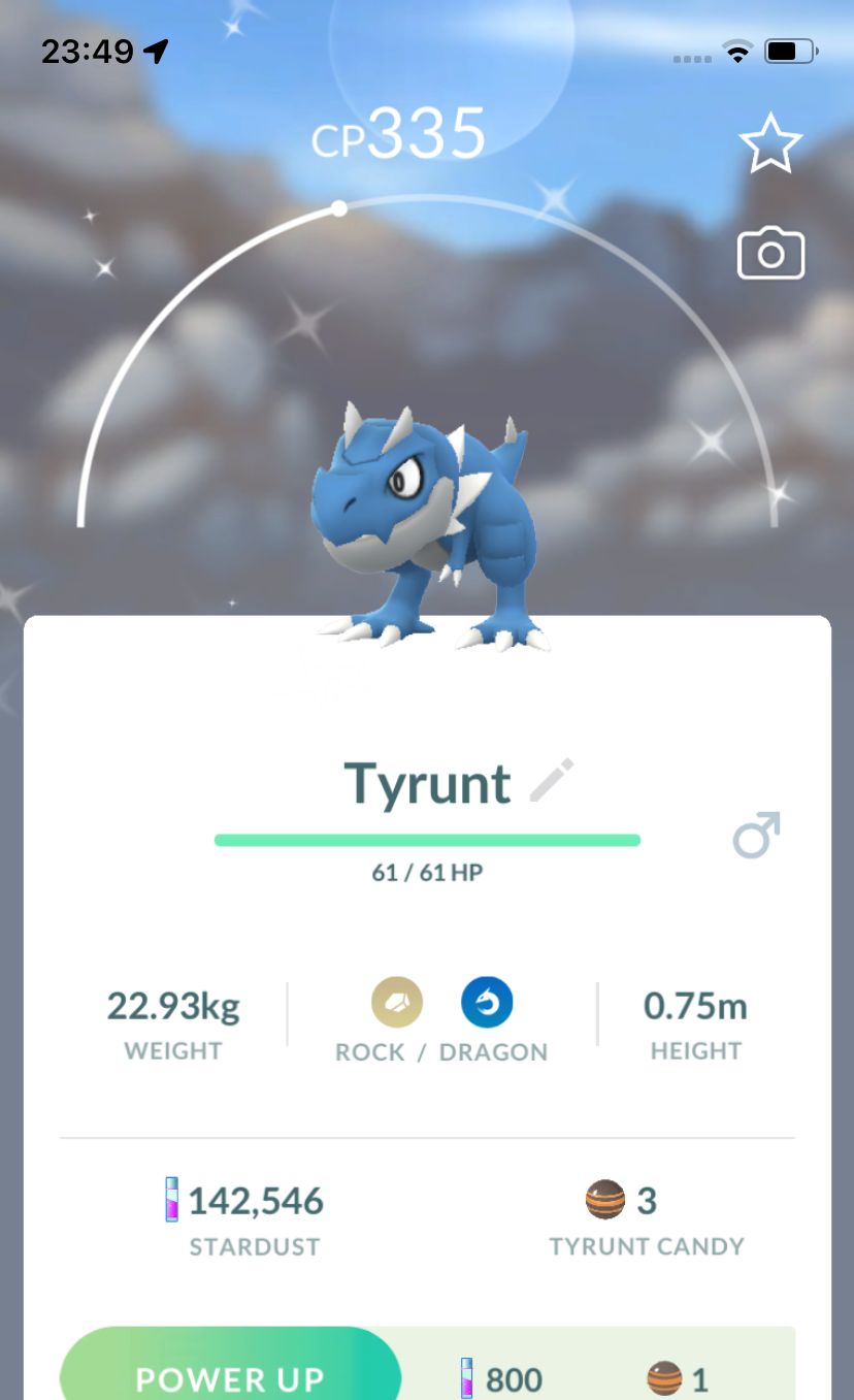 Shiny Tyrunt - Pokemon GO Trade Service