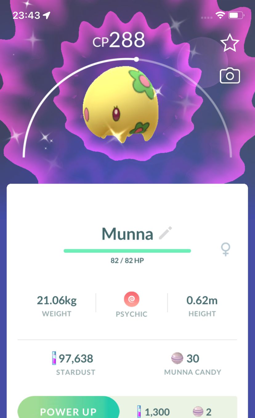 Shiny Munna - Pokemon GO Trade Service