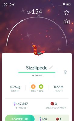 Shiny Sizzlipede - Pokemon GO Trade Service
