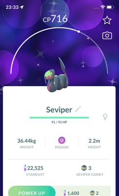 Shiny Seviper - Pokemon GO Trade Service