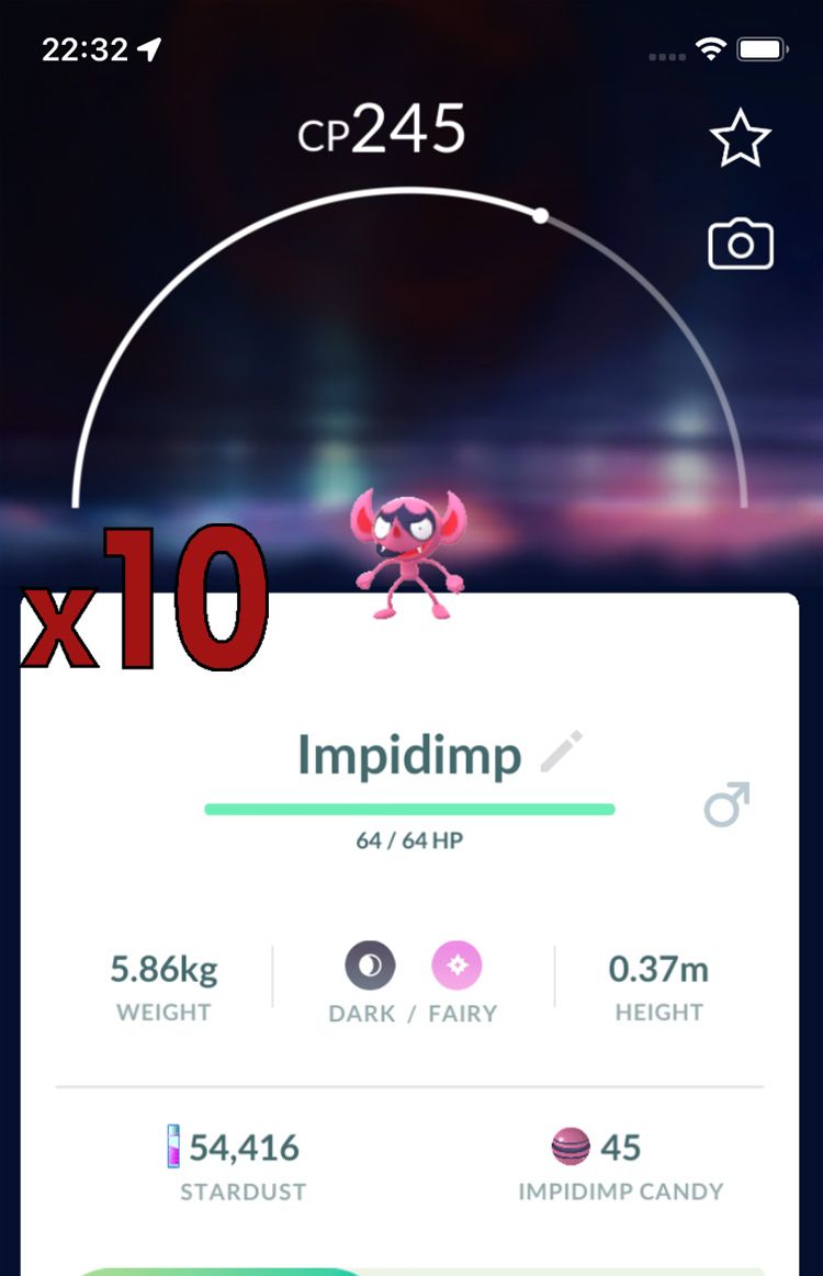 Impidimp Trades [x10] - Pokemon GO Trade