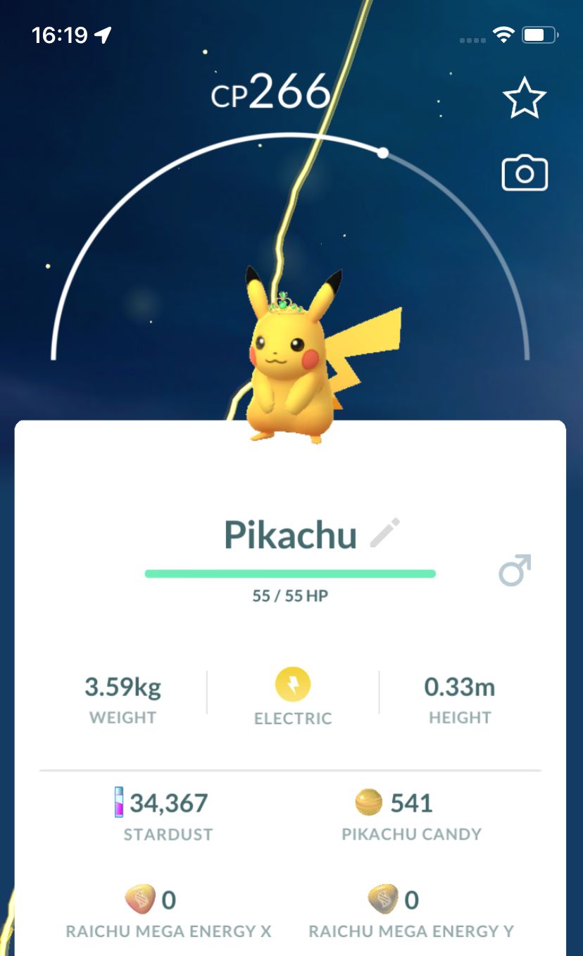 Pikachu with Malachite Crown Trade - Pokemon GO Trade