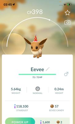 Eevee Party Hat - Pokemon GO Trade Service