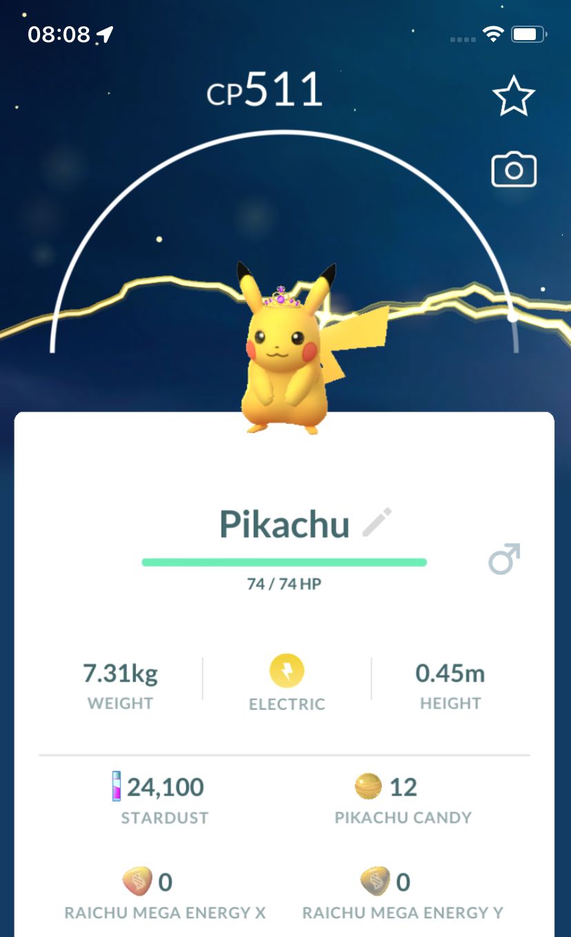 Pikachu with Amethyst Crown Trade - Pokemon GO Trade