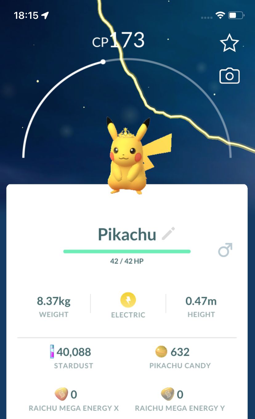 Pikachu with Pyrite Crown Trade - Pokemon GO Trade