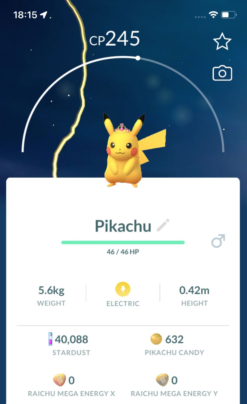 Pikachu with Quartz Crown Trade - Pokemon GO Trade