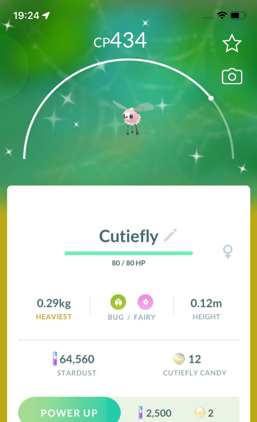 Shiny Cutiefly trade - Pokemon GO Trade Service