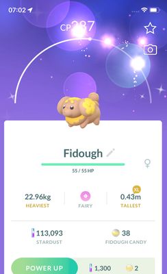 Shiny Fidough trade - Pokemon GO Trade Service