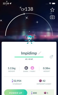 Shiny Impidimp trade - Pokemon GO Trade Service