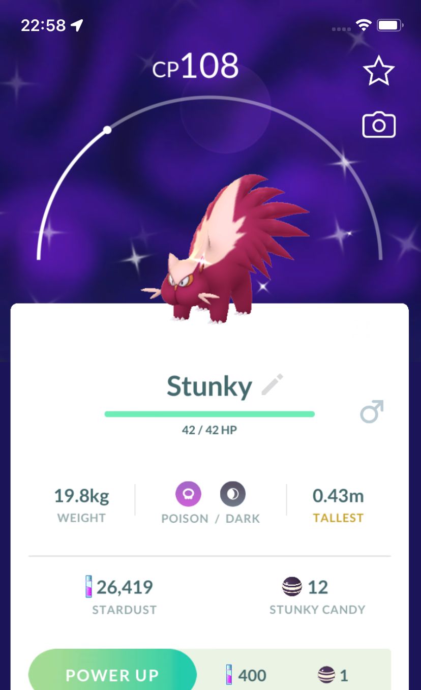 Shiny Stunky trade - Pokemon GO Trade Service