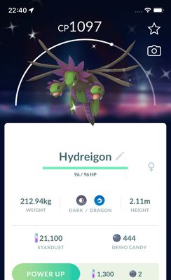 Shiny Hydreigon trade - Pokemon GO Trade Service