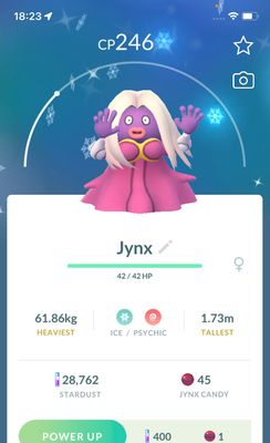 Shiny Jynx trade - Pokemon GO Trade Service