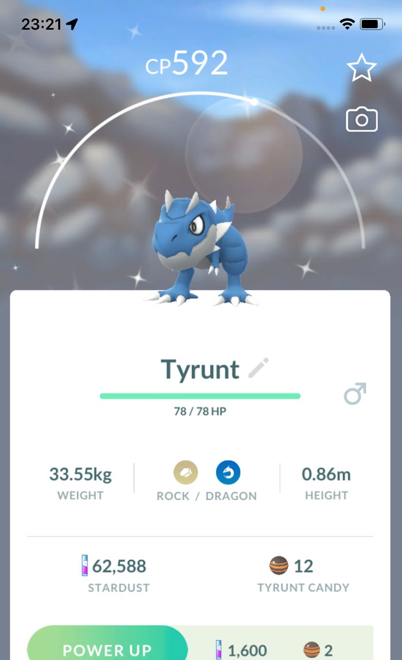 Shiny Tyrunt trade - Pokemon GO Trade Service