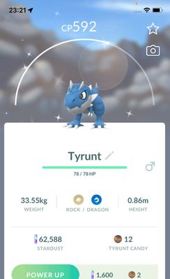 Shiny Tyrunt trade - Pokemon GO Trade Service