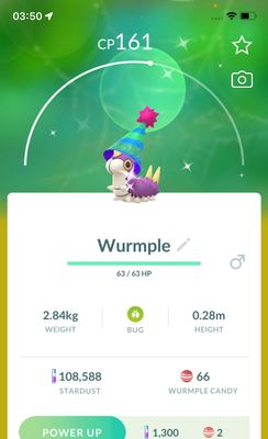 Shiny Wurmple (Party Hat) trade - Pokemon GO Trade Service