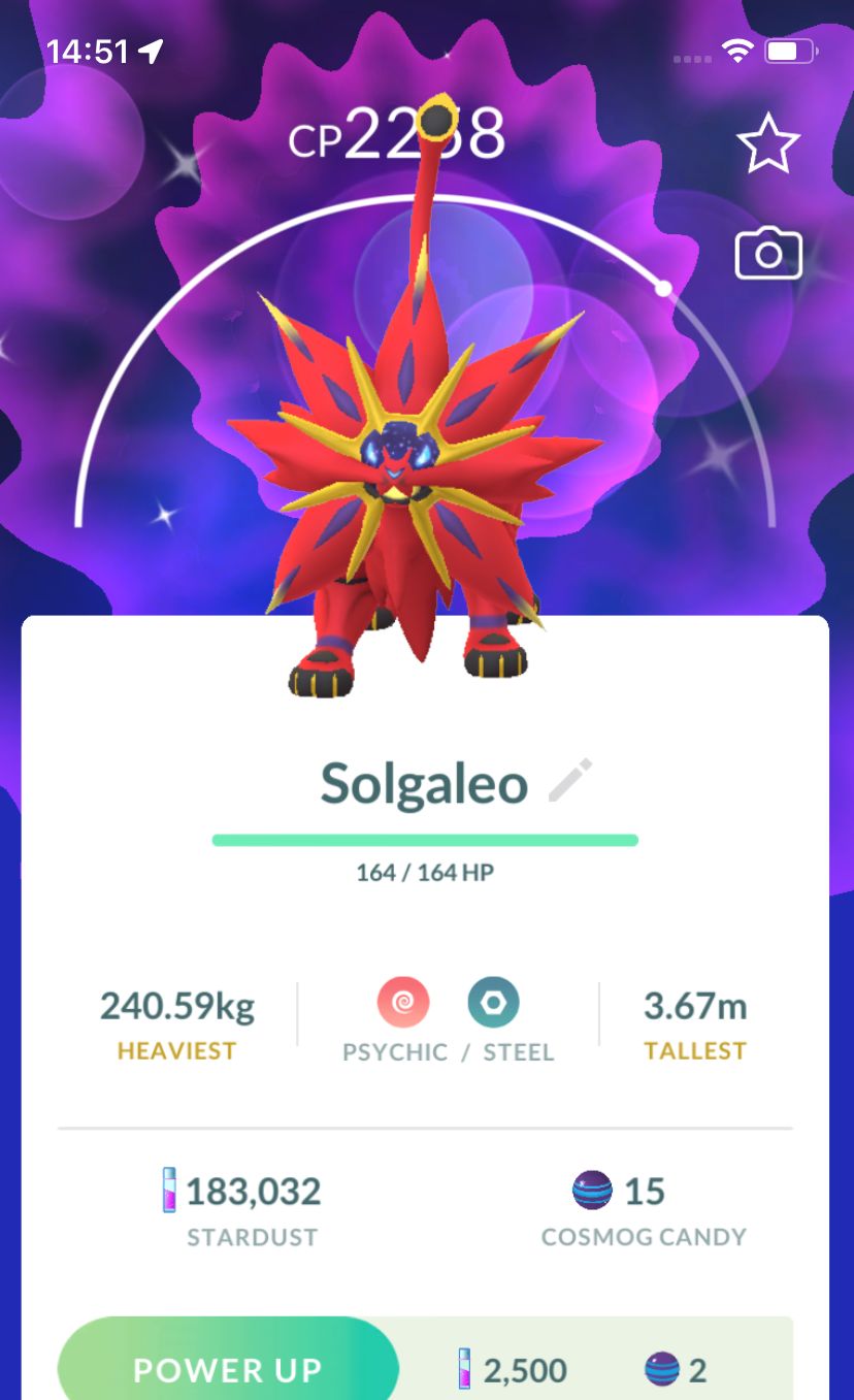 Shiny Solgaleo - Pokemon GO Trade Service