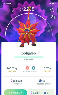 Shiny Solgaleo - Pokemon GO Trade Service