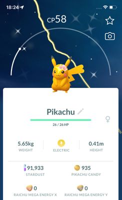 Shiny Pikachu Cherry Blossom - Pokemon GO Trade