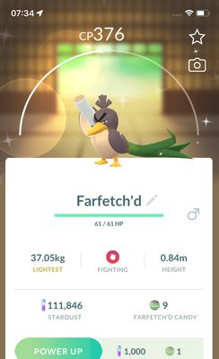 Shiny Galarian Farfetch'd trade - Pokemon GO Trade Service