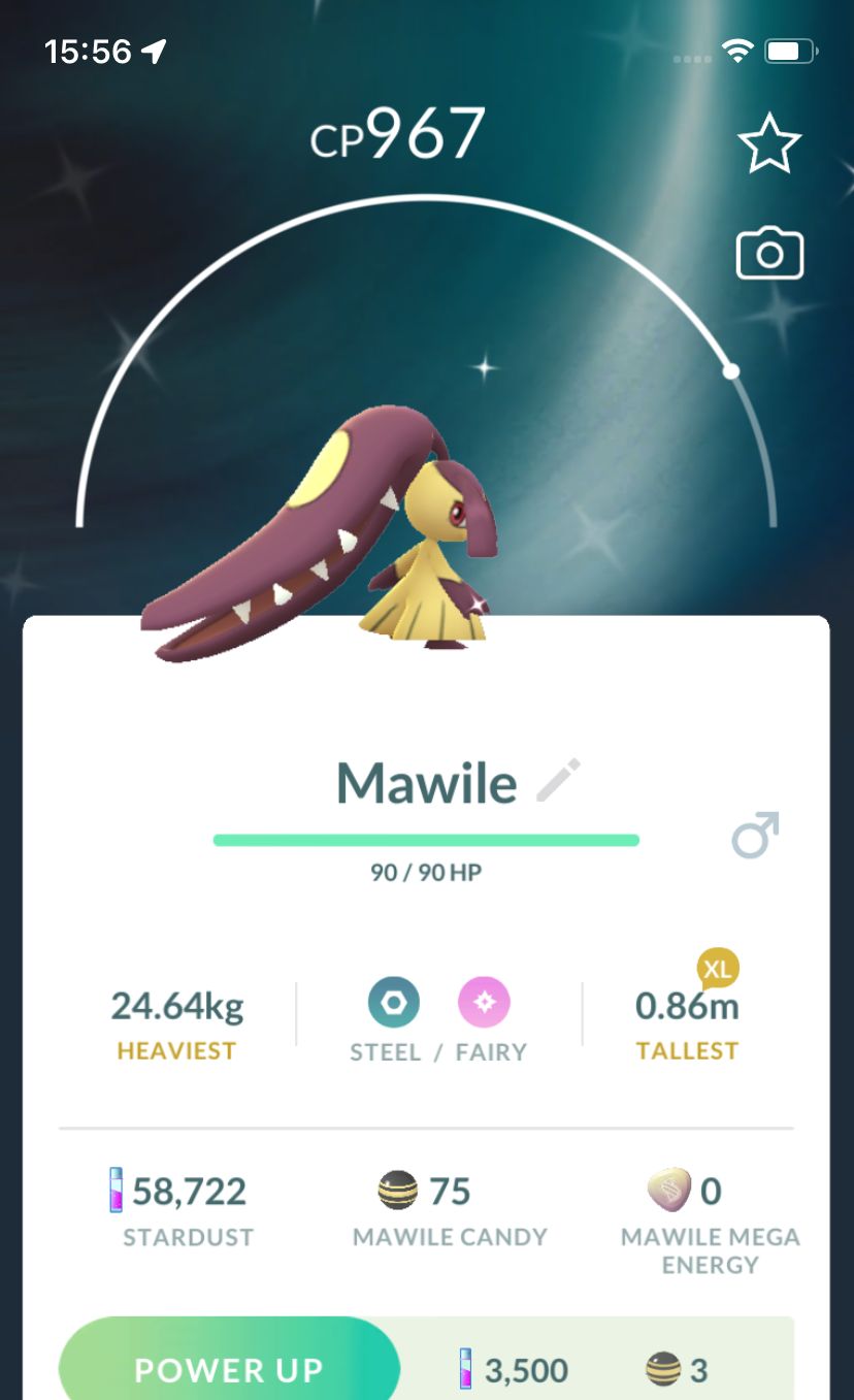 Shiny Mawile trade - Pokemon GO Trade Service