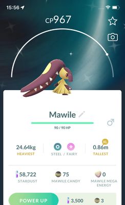 Shiny Mawile trade - Pokemon GO Trade Service