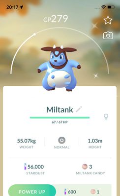 Shiny Miltank trade - Pokemon GO Trade Service
