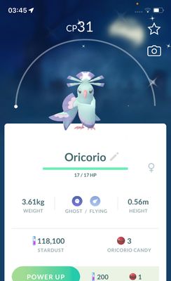 Shiny Oricorio Sensu Style trade - Pokemon GO Trade Service