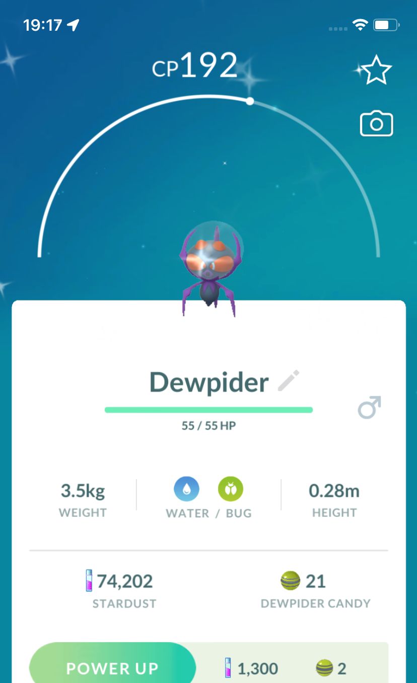 Shiny Dewpider trade - Pokemon GO Trade Service