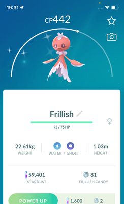 Shiny Frillish Female trade - Pokemon GO Trade Service